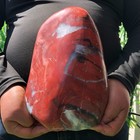 9.6LB Natural quartz crystal, red jasper, custom-shaped — photo 3