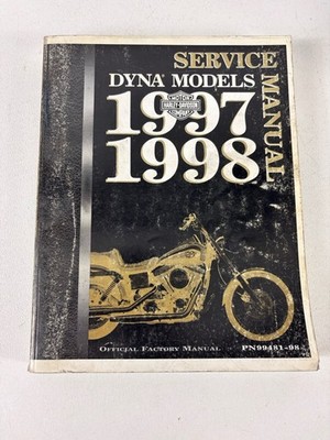1997 1998 Harley-Davidson Dyna Glide Service Manual Catalog FXDX FXDL FXD FXDWG