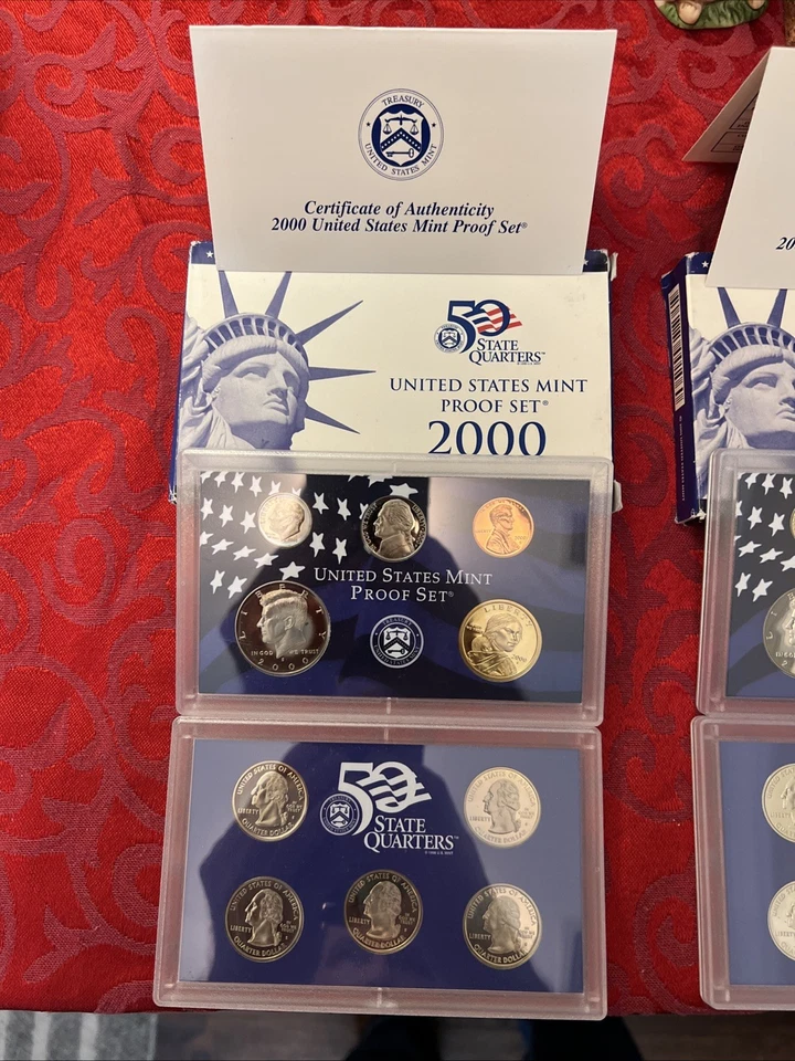 Estate Sale US Mint Proof Set 2000 2002 2003 2005 2006 State Quarter Sets 5 Sets - Image 2 of 4