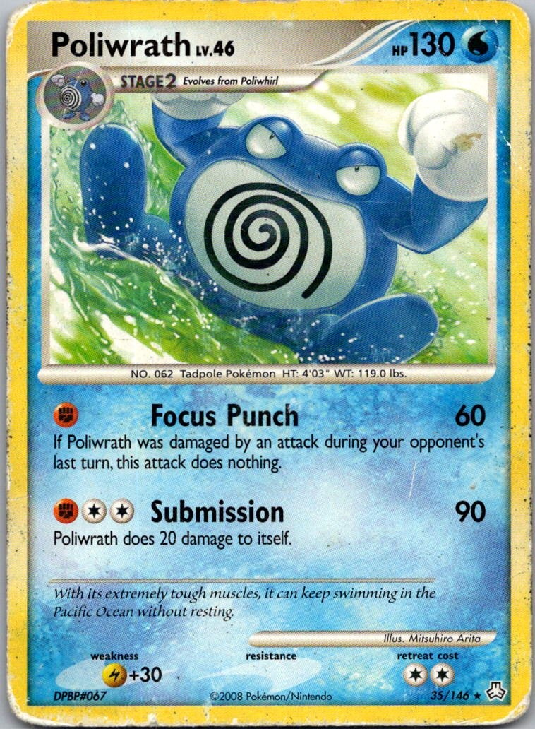 Poliwrath Rare Legends Awakened 35/146 HP