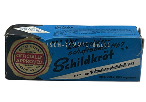 Vtg 1960s Tortoise /Schildkrot Table Tennis Balls Officially Approved 2 Balls