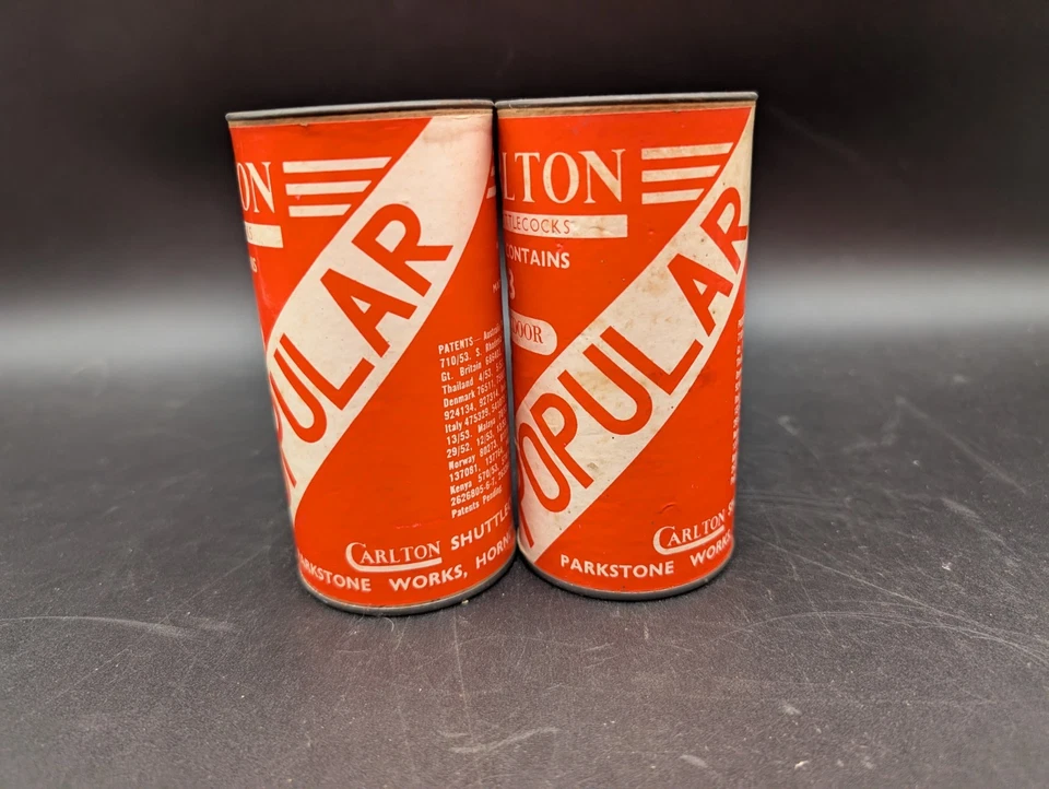 2 Tubos Carlton Popular Volantes 3 Birdie Inglaterra Reino Unido Bádminton Vintage Foto 4 de 4