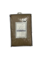 Crushed Voile Sheer Window Scarf 6 Yard 55x216 Tan Bed Bath & Beyond NWT