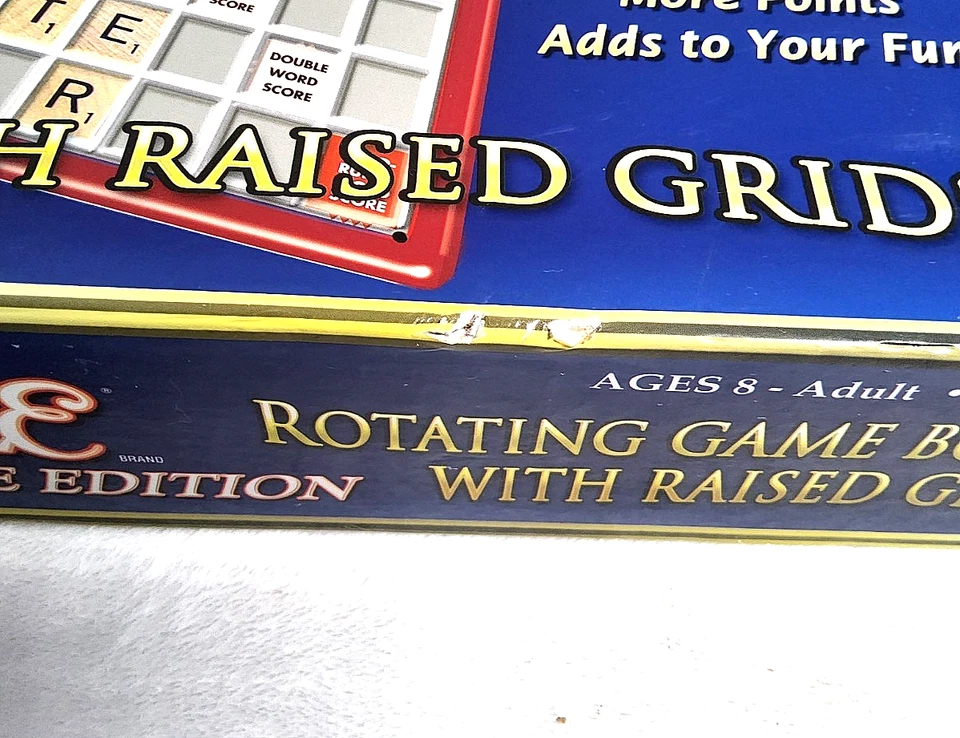 Super Scrabble DELUXE Edition – Rotating Raised Grid Board – 200 Tiles COMPLETE - Image 4 of 4