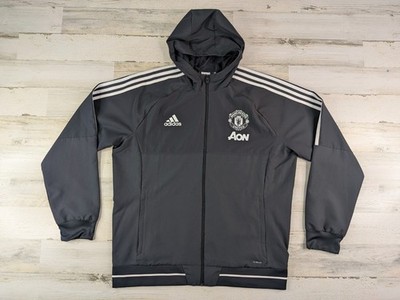 Adidas Track Jacket Mens Extra Large Machester United Gray Full Zip