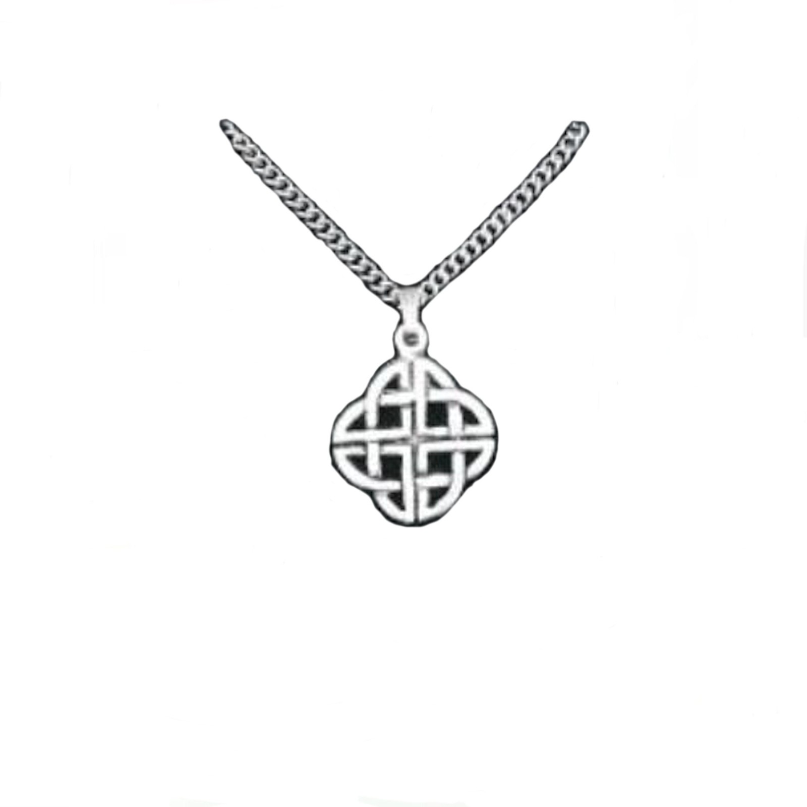 English Pewter Celtic Knot Pendant Necklace