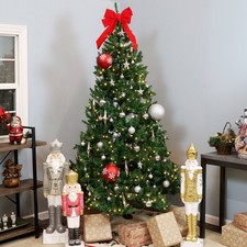 Tannenbaum Indoor Unlit Artificial Christmas Tree - 7 ft by Sunnydaze