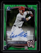2025 Bowman Draft #CPA-EW Eli Willits Green Lava Auto /99