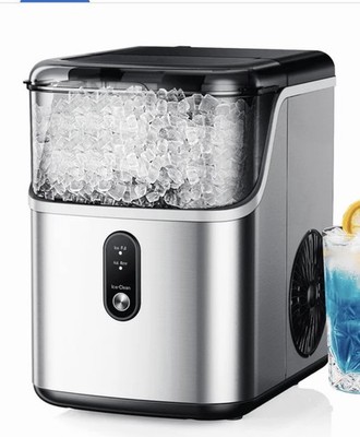 Nugget Ice Makers Countertop, Ice Maker Machine with 35lbs/24H