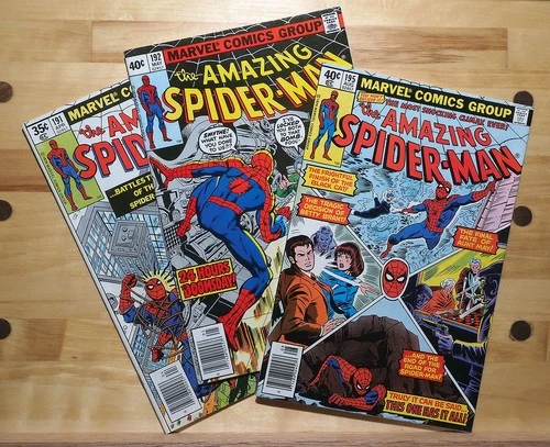 3 Amazing Spider-Man Comics: #191, #192, #195 (1979): F/VF