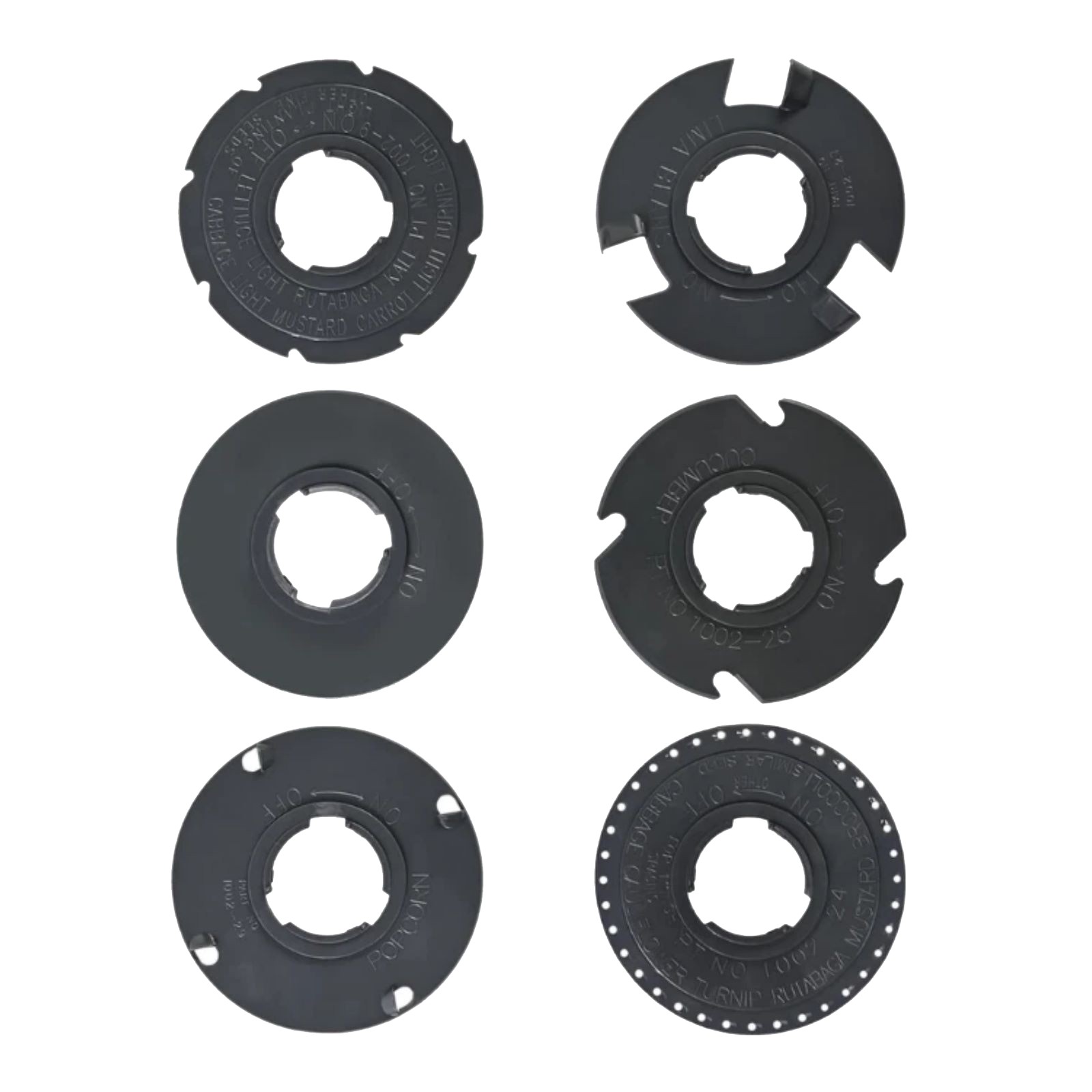 60010 Optional Sowing Plate Set For EarthWay 1001-B Sowing Wide Range of Crops