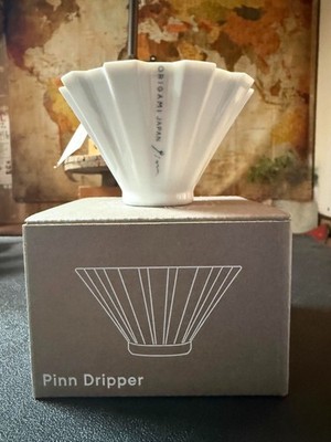 ORIGAMI Pinn Dripper White + Jig Coffee Pour Over LEAVES COFFEE