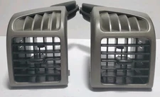 2004-2012 Chevy Colorado GMC Canyon SILVER Dash Air Vents LEFT & RIGHT PAIR OEM