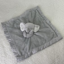 Carter's Gray Elephant Plush Lovey Blanket Security Blanket For Baby Boys