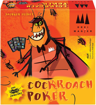 Schmidt | DMS Cockroach Poker English Edition | Card Game | Ages 8+ | 2-6 Player