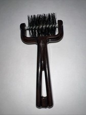 Cepillo giratorio vintage Stanley cepillo de cerdas marrón con cerdas negras de 4" de largo