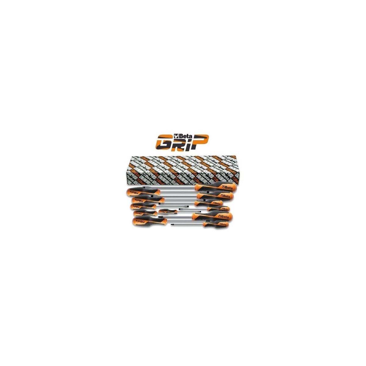 Beta 1263/S12 Set 12 Cacciaviti Betagrip Professionale Croce e Taglio