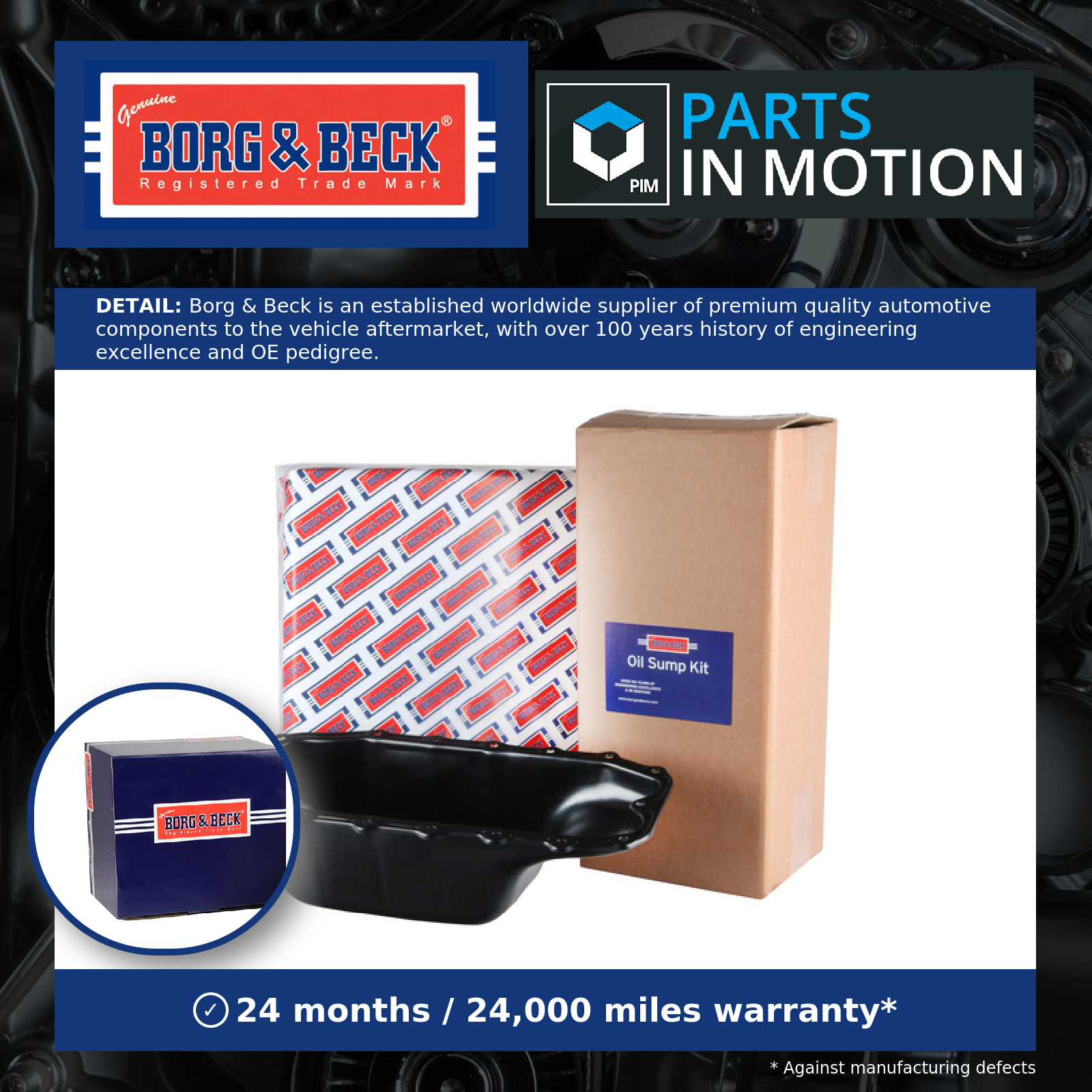 Sump Pan BSP1004 Borg & Beck Oil Wet 0301R2 46743794 0652235 5652003 652235 New
