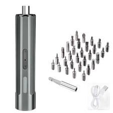 3.6V Electric Screwdriver Set with LED Light,34 Drill Bit For Computer Manual