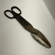 Vintage  WISS  INLAID STEEL 14" SHEET METAL SNIPS Made In USA