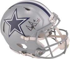 Dak Prescott Cowboys Signed Riddell Speed Replica Helmet - Fanatics