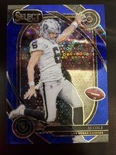 AJ Cole 2024 Panini Select Blue Disco Prizm /25 Club Level #203