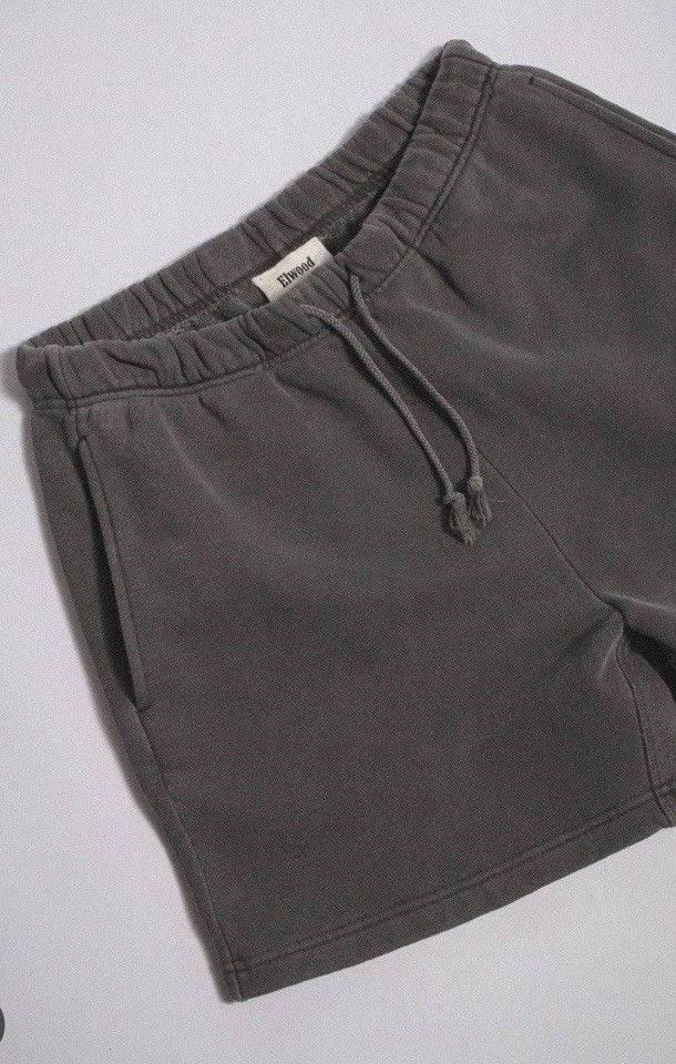 NWT Elwood Core Sweat Shorts Mens S Gray Comfort Organic Cotton