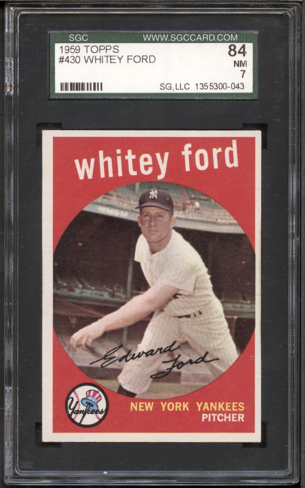 1959 Topps #430 Whitey Ford SGC 7