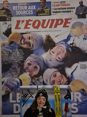 DAS TEAM 19. FEBRUAR 2026  JO. LES BLEUES EN OR + 1 FOTO LOU JEANMONNOT  