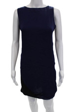 Halston Heritage Women Sheath Dress Black Sleeveless Zip Size 6