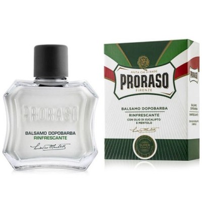 1x PRORASO grüner feuchtigkeitsspendender Aftershave-Balsam für empfindliche Hau