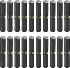 20 Pack 3-1/8" X 1/2" Weld on Bullet Hinges, Weldable Barrel BBQ Hinge