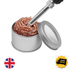 Soldering Iron Tip Cleaner Brass Wire Ball Stand Tin Remover UK