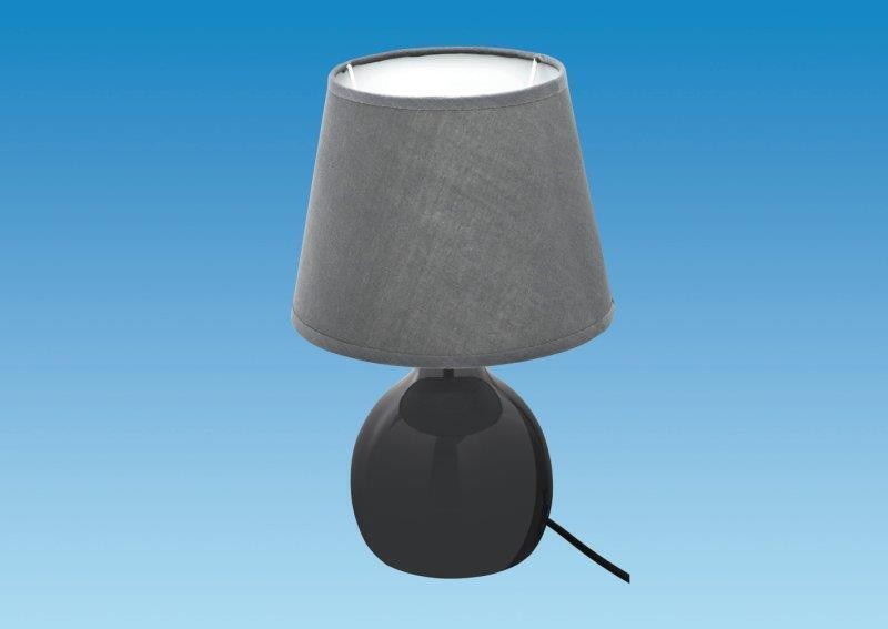 PLS Ceramic Table Lamp Black Caravan Motorhome Campervan Boat - TL105