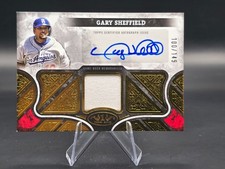 2025 Topps Tier One Gary Sheffield Patch Sticker Auto /149🔥 Dodgers 🔥 ⚾️