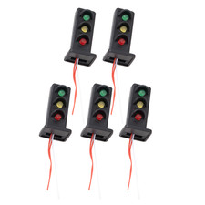 5PACK 1:87 Train Model Traffic Light Mini Sand Table Building Railway Scenery