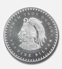 .999 Fine Silver Mexican AZTEC CALENDAR Coin 1/10 Troy oz Pure Silver Round