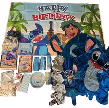 263 Piece Stitch Cartoon Deluxe Birthday Party Supplies Set, Complete set