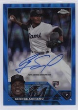 2023 Topps Chrome Update Blue RayWave Refractor 47/150 George Soriano Auto yl0