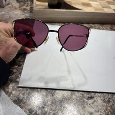 80s Butterfly CHRISTIAN DIOR Sunglasses Eyewear Style 2646 Gold Metal Frames