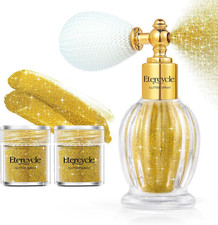 Hair Glitter Spray, Gold Body Glitter Extra Fine Face Shimmer Powder