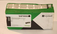 Lexmark 50F1000 Black Toner Cartridge Genuine New Sealed Box