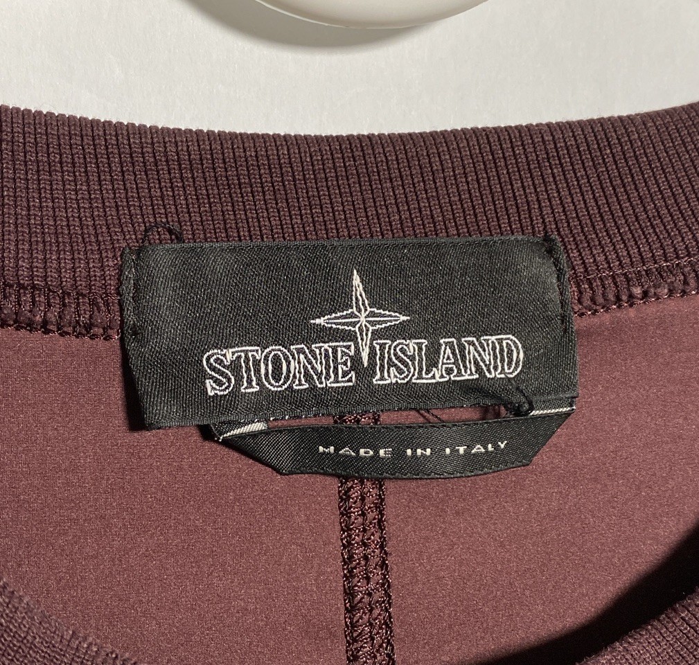 Stone Island Shadow Project Nylon-R Burgundy Pullover Sweatshirt Medium Rare image 2