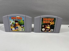 Thumbnail of ebay&reg; auction 147571235970 | Donkey Kong 64 & Diddy Kong Racing - Nintendo 64 / N64 nur Karts 