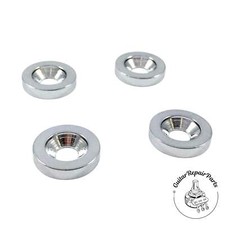 Bushings For Bolt-On Neck Joint Screw Installation (4 pcs.) - Chrome