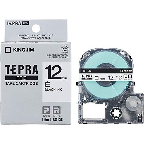 KINGJIM one tape cartridge Tepura PRO 12mm SS12K white label from 
