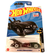 HOT WHEELS 2024 Batman & Robin Batmobile Black Batman 54/250 HRY54 Sealed