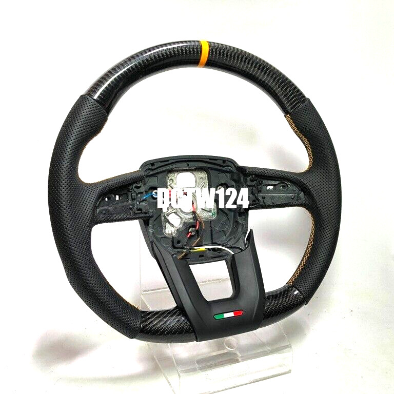 Real Carbon steering wheel Lamborghini URUS 18~ Yellow Ring stitching exchange