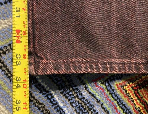Vintage Men's Wrangler Jeans Purple Stonewashed Overdyed Denim 31x34 Made in USA - Picture 17 of 20