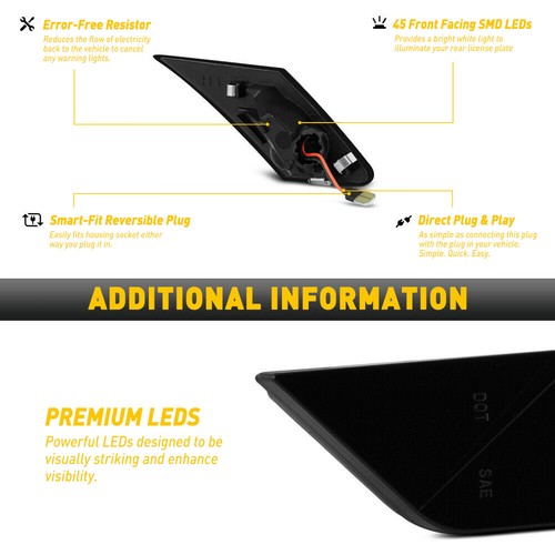Smoked LED Side Marker Signal Lights DRL For 2013-2020 Subaru BRZ Scion FR-S 86 - Picture 8 of 11
